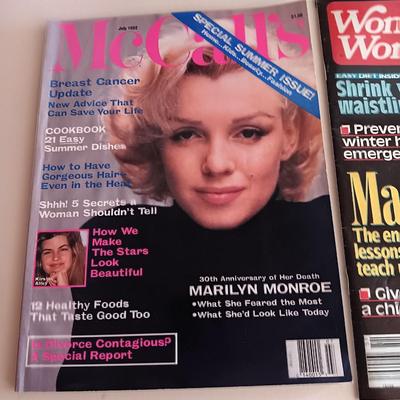 Three Marilyn Monroe back issue magazines