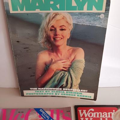 Three Marilyn Monroe back issue magazines