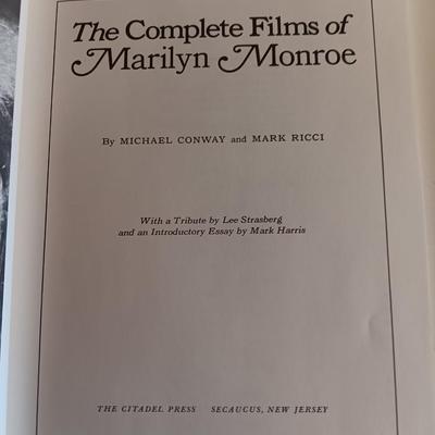 Two Marilyn Monroe collectible books - The complete films of & The birth of Marilyn