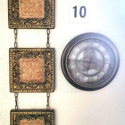 Wall Art with Clock