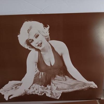 Four pictures of Marilyn Monroe