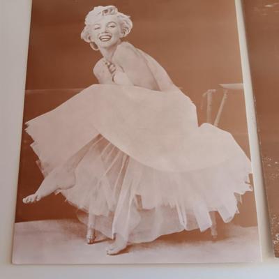 Four pictures of Marilyn Monroe