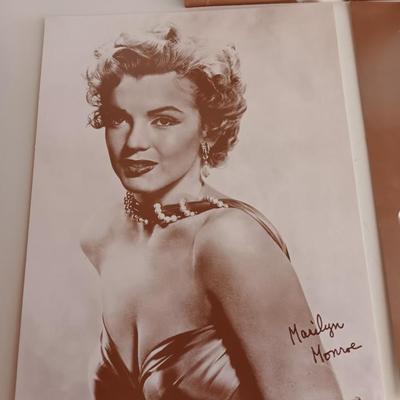 Three pictures of Marilyn Monroe