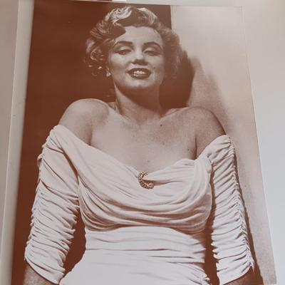 Three pictures of Marilyn Monroe