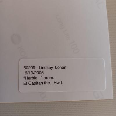 Long life Digital signed / AUTOGRAPHED Photograph Lindsay Lohan