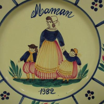 Quimper 1982 Mother's Day Plate 