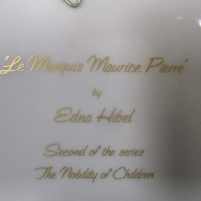Edna Hibel Nobility of Children Le Marquis Maurice Pierre Collector Plate #8731/12,750