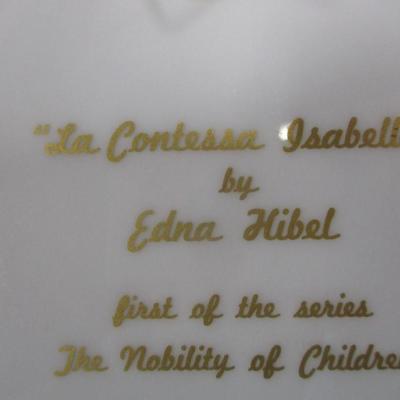 Edna Hibel Nobility of Children Le Contessa Isabella Collector Plate #7791/12,750