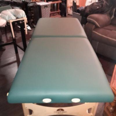 Like new - Oak works portable Shiatsu Massage table with accessories and storage / travel bag
