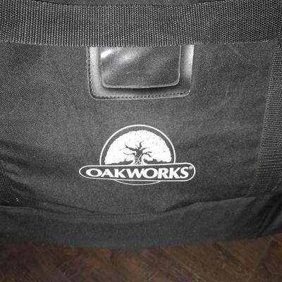 Like new - Oak works portable Shiatsu Massage table with accessories and storage / travel bag