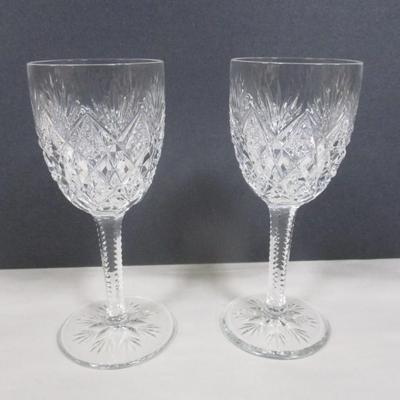 Pair Of Vintage Crystal Champagne Glasses
