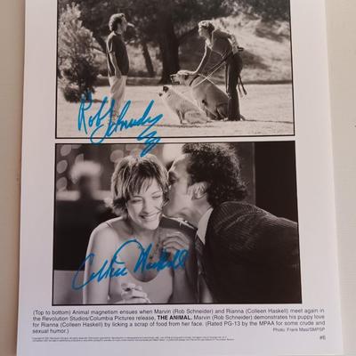 AUTOGRAPHED Rob Schneider and Colleen Haskell picture - #6 Frank Masi 2001