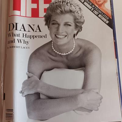 Three LIFE back issue magazines - Marilyn Monroe - Diana - Inside the Twentieth Century - 1965, 82' & 92'