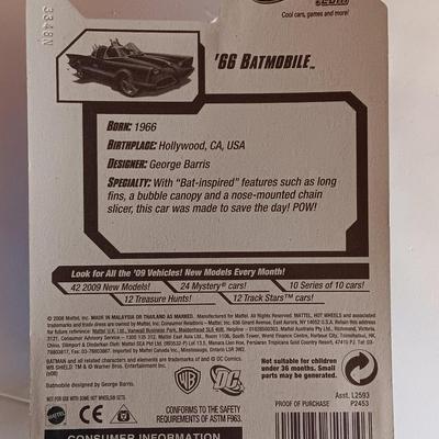 New in Package Hot wheels BATMAN 66' BATMOBILE Faster than ever! 133/190