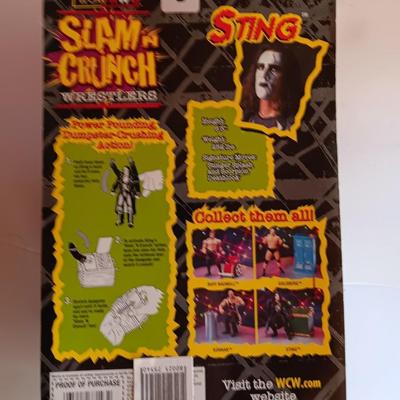 New in package - Slam Crunch WOW NwO Sting With power pounding Dumpster-crushing Action