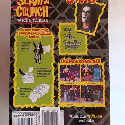 New in package - Slam Crunch WOW NwO Sting With power pounding Dumpster-crushing Action