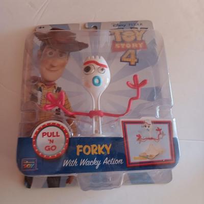 New in package - Disney PIXAR Toy Story 4 Pull 'N go FORKY With wacky action.