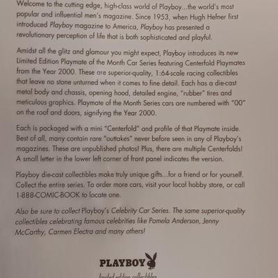 New in package -adult Limited collectible PLAYBOY Playmate of the month BROOK BERRY Car