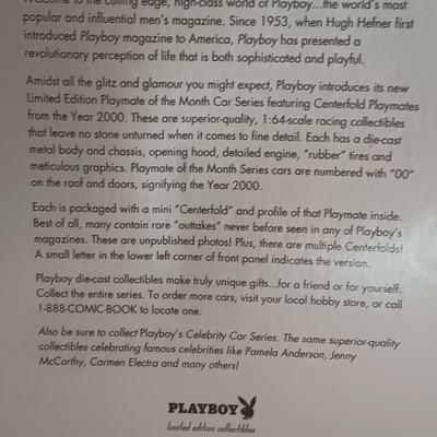 New in package -adult Limited collectible PLAYBOY Playmate of the month CARA MICHELLE Car