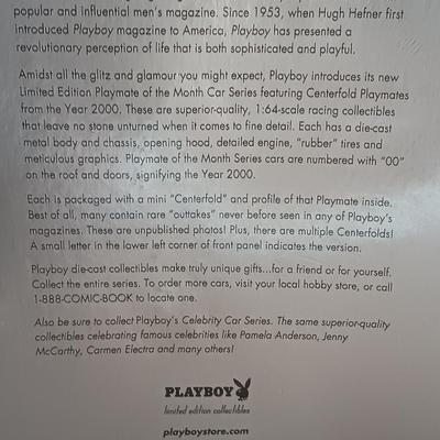 New in package -adult Limited collectible PLAYBOY Playmate of the month JODI ANN PATERSON Car