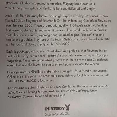 New in package -adult Limited collectible PLAYBOY Playmate of the month NICHOLE VAN CROFT Car