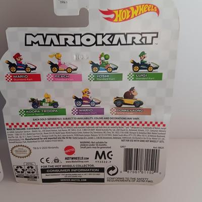 New in package -HotWheels MarioKart Toad Sneeker and Donkey King Sports Coupe