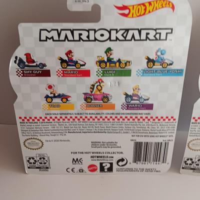 New in package -HotWheels MarioKart Toad Sneeker and Donkey King Sports Coupe