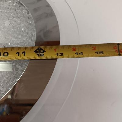 Ceiling Light fixture Modern glass beaded inside Flush Mount Ceiling Light