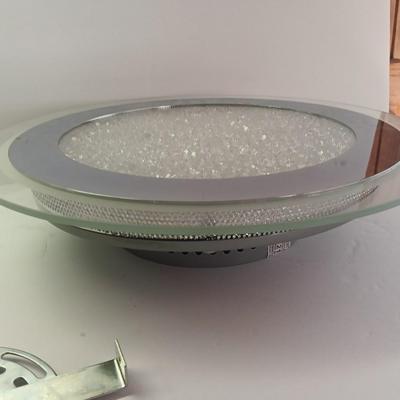 Ceiling Light fixture Modern glass beaded inside Flush Mount Ceiling Light