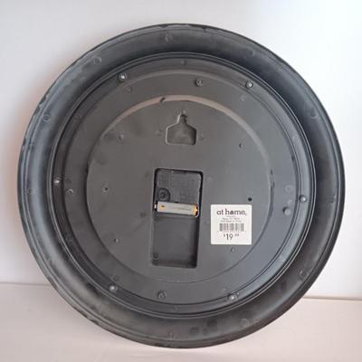 Roman numeral wall clock with toile French small case / treasure chest