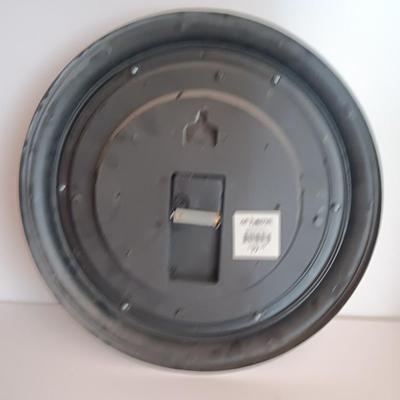 Roman numeral wall clock with toile French small case / treasure chest