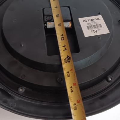 Roman numeral wall clock with toile French small case / treasure chest