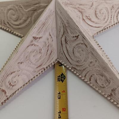 Wooden United States Flag with white metal star GOD BLESS THE USA!