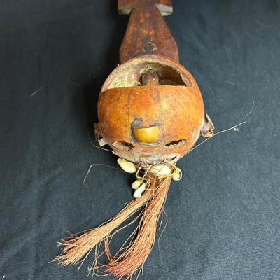 African Gourd Guitar West Africa Cowrie Shell Musical Gourd Guitar
