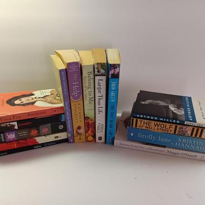 Variety of great books - Firefly lane - The help - Larger than life - Belong to me -Great stories.