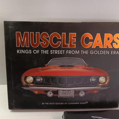 Three hardback books -Corvette - Muscle cars and Concept cars