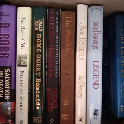 Collection of hardback books - Jude Deveraux - J.D. Robb - Nicolas Sparks and more