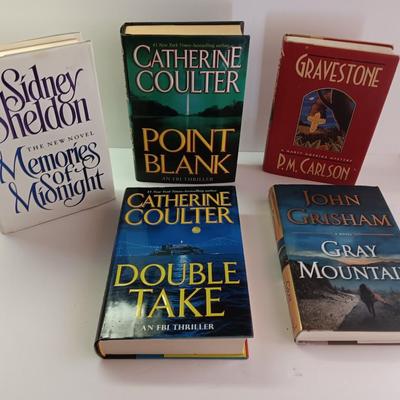 Hardback books John Grisham - Catherine Coulter - D.M. Carlson and more