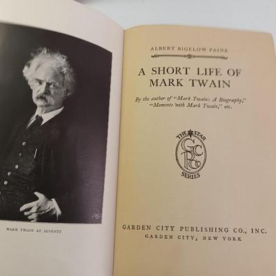 Old Antique books - 1882 Thirty years' War - 1878 English Literature -Mark Twain - Steel Square