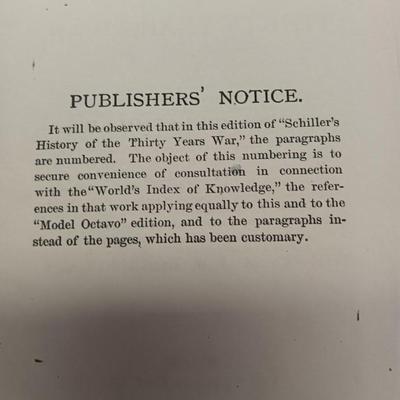 Old Antique books - 1882 Thirty years' War - 1878 English Literature -Mark Twain - Steel Square