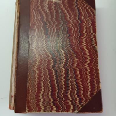 Old Antique books - 1882 Thirty years' War - 1878 English Literature -Mark Twain - Steel Square