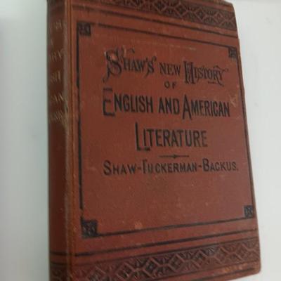 Old Antique books - 1882 Thirty years' War - 1878 English Literature -Mark Twain - Steel Square