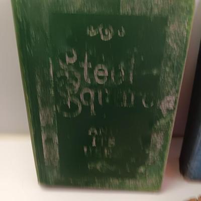 Old Antique books - 1882 Thirty years' War - 1878 English Literature -Mark Twain - Steel Square