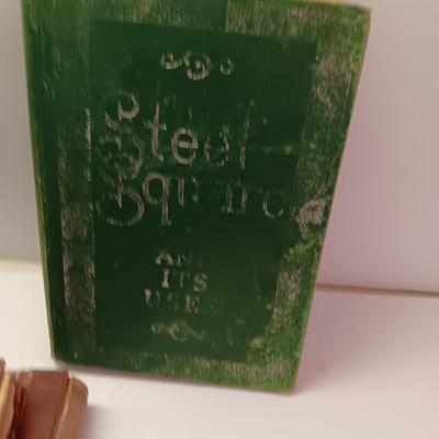 Old Antique books - 1882 Thirty years' War - 1878 English Literature -Mark Twain - Steel Square