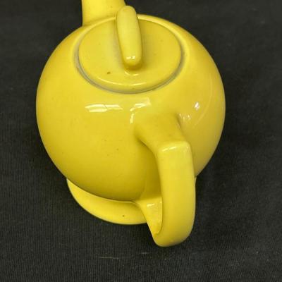 Studio Art Pottery Bamboo Handle Marked Ceramic teapot , signed * 70