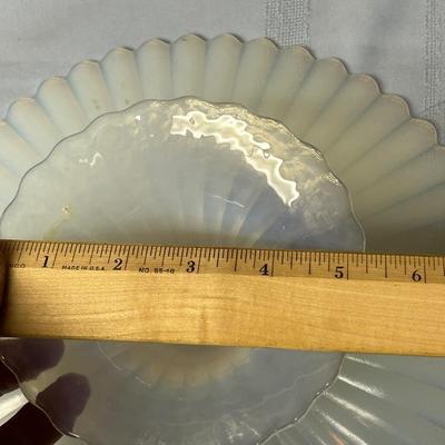 Murano Yalos Casa Opalescent Footed Cake Stand - Gift - Baker - Deco - Vintage
