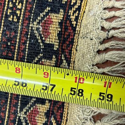 Vintage Persian Rug - hand knotted, wool, 37.5" x 58â€