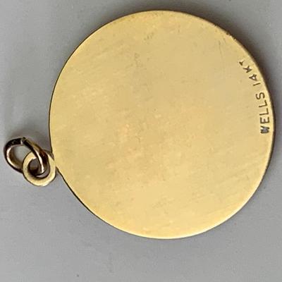 14k Gold Presidential Seal Pendant