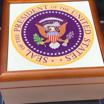 Presidential Seal Desktop Storage Box