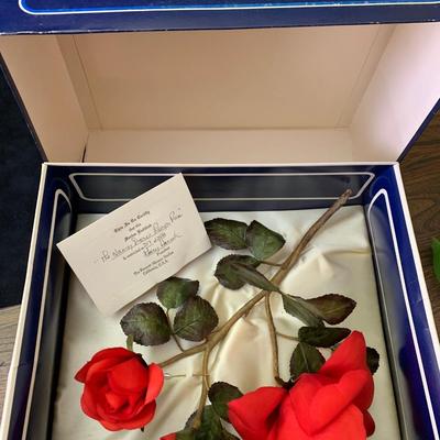 Limited Edition Nancy Reagan Rose Artificial Bennet Abrams Flower in Box